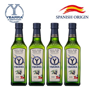【西班牙YBARRA 益百萊】純橄欖油 500ml 4入 玻璃瓶