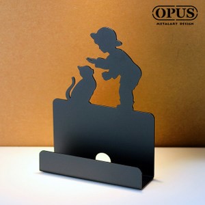OPUS 歐式鐵藝名片座/名片架/商務名片盒(童伴_經典黑)