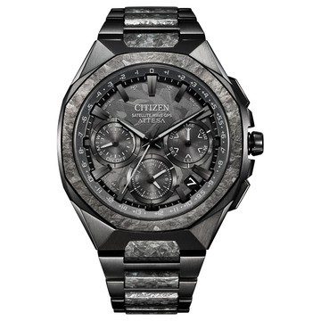 CITIZEN ATTESA GPS 韋禮安廣告款鈦金屬衛星對時光動能男錶-黑/44mm(CC4107-80H)