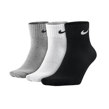 Nike 襪子 Performance Lightweight 白 灰 黑 短襪 中筒襪 百搭 三雙入 SX4706-901