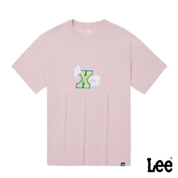 Lee 男女共版 造型系列Logo短袖圓領T 粉紅｜X-LINE/FIT EM ALL
