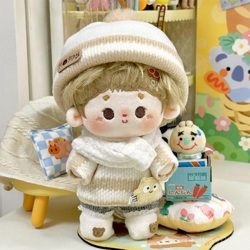 臺灣出貨【絨絨奶糕】暖冬系20cm娃衣 棉花娃娃衣服套裝 毛絨玩偶公仔換裝 娃衣 娃娃裝 娃娃配飾 娃衣
