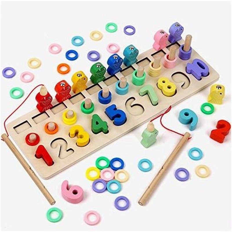 Lbla モンテッソーリ おもちゃ Montessori教具 積み木 お魚釣りゲーム 木製 知育玩具 数字 学習玩具 木製パズル 型はめ 想像力 創造 通販 Lineポイント最大0 5 Get Lineショッピング