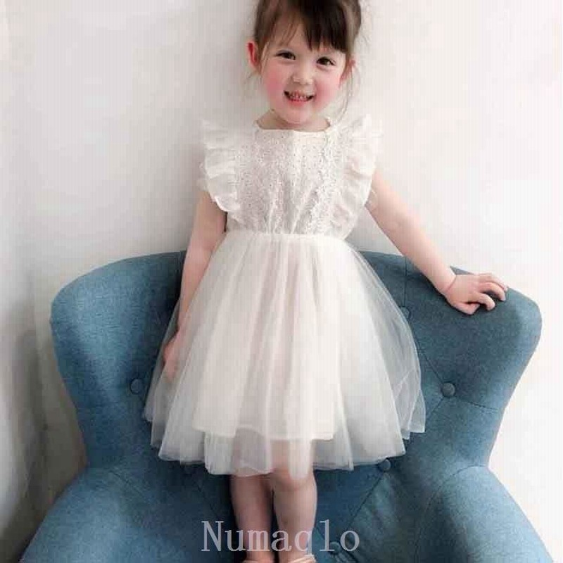 プリンセス赤ちゃんワンピースドレス結婚式80 140cmホワイトベビードレス子供コットンチュチュスカートサマーワンピース 通販 Lineポイント最大0 5 Get Lineショッピング