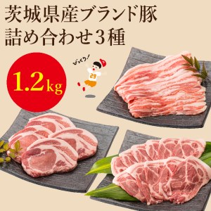 EC-2　茨城県産ブランド豚肉詰め合わせ1.2kg