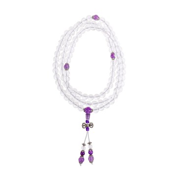 智慧除障白水晶108顆念珠-8mm