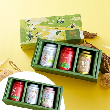 【無藏 | 甜潤款】阿里山故事茶 ─ 精美3入客製茶葉小禮盒 ─ 勇敢成長 / 暖韻甘醇x2組