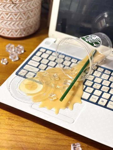 打翻的星巴克奶茶 惡搞整人神器 玩具 愚人節惡作劇道具