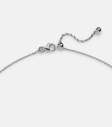 Kamyen 18kt white gold and enamel choker with diamonds