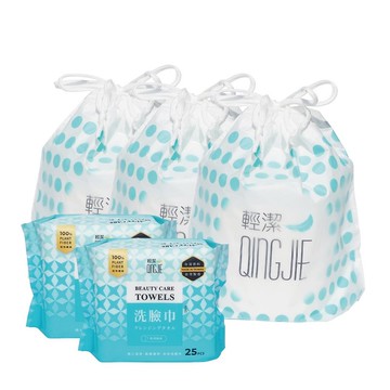 舞龍耀新春免運限定-洗臉外出組(束口袋77pcs*3+隨身包25pcs*2)