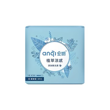 [安期 Anqi]植萃瞬吸Cool涼衛生棉護墊型(9片/包)