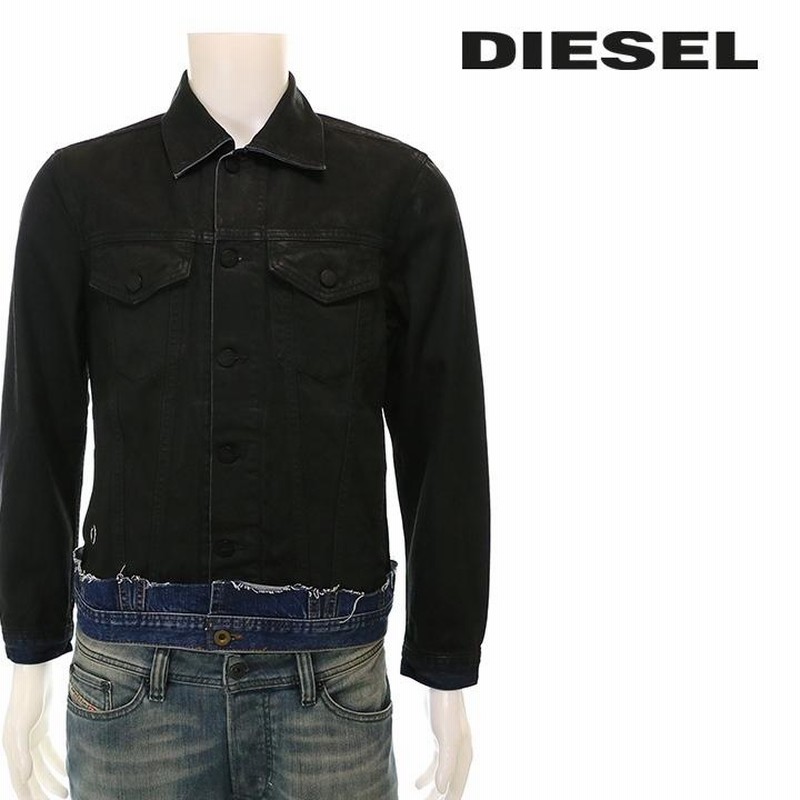 ディーゼル DIESEL デニムジャケット メンズ コーティング加工