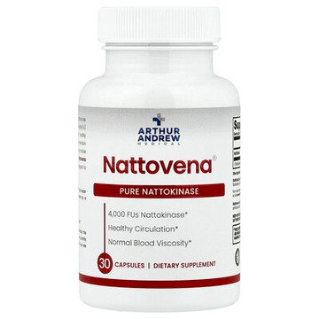 Arthur Andrew Medical, Nattovena，純 納豆激酶，200 毫克，30 粒膠囊