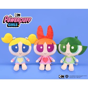 【飛天小女警】睡衣款 絨毛娃娃(6吋/12吋)-花花/泡泡/毛毛【墊腳石】玩偶 抱枕