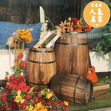 紅酒桶 啤酒桶 酒桶 客製化酒桶裝飾橡木桶啤酒桶實木制紅酒桶酒吧酒莊展會婚慶擺件道具