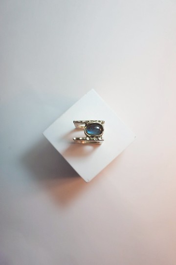 黃銅荷魯斯之眼雙層戒子 Horus Eye Egypt