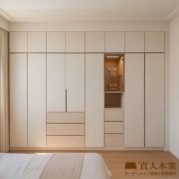 直人木業-CLOUDLIGHT雲光晨霧高被櫥衣櫃組304公分(單吊+三抽+展示+單吊暗三抽)