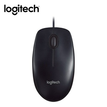 【Logitech 羅技】M90 USB 有線滑鼠 黑灰【三井3C】