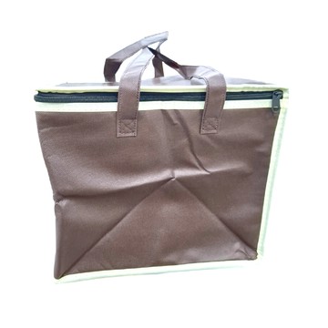 生活King 蛋糕保冰袋 8寸 雙層 咖啡色  30 x 30 x 27cm  1個