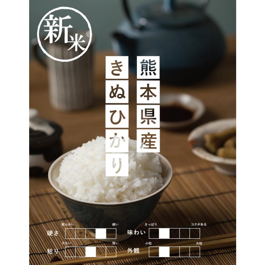 新米 クーポンご利用で3980円！ 米 お米 10kg キヌヒカリ 熊本県産 令和5年産 5kg×2袋 きぬひかり