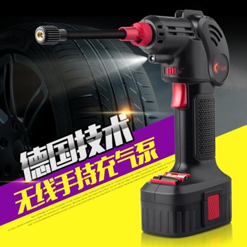 智慧無線車載充氣泵汽車用12V多功能手持便攜式小轎車輪胎打氣筒 名創家居館DF