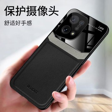 OPPOPFEM10手機殼皮紋pffm20新款FindX5pro防摔保護套PFEM10手機殼pfem10保護殼fx5p手機套