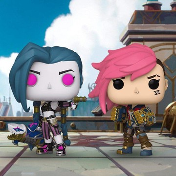 【動漫周邊✅】免運 【Funko】英雄聯盟LOL雙城之戰金克斯蔚凱特琳佛耶戈手辦擺件公仔禮物