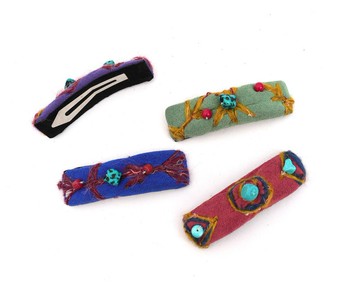 【森系】新中式復古藏風 刺繡髮夾