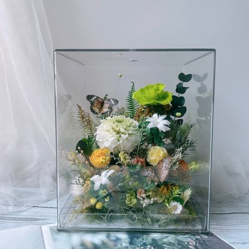 小森林全透明永生花盒  開幕禮 生日禮 客製化禮物