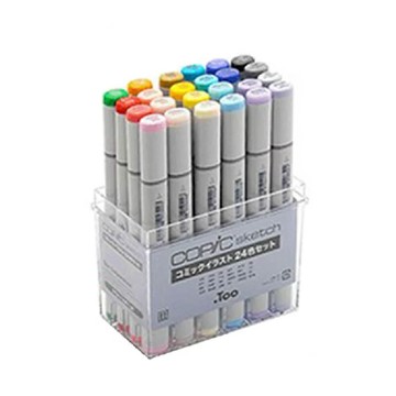 精品文具推薦 COPIC sketch 第二代麥克筆 24 Color 24色 漫畫插圖專用版 /盒 (原廠公司貨)