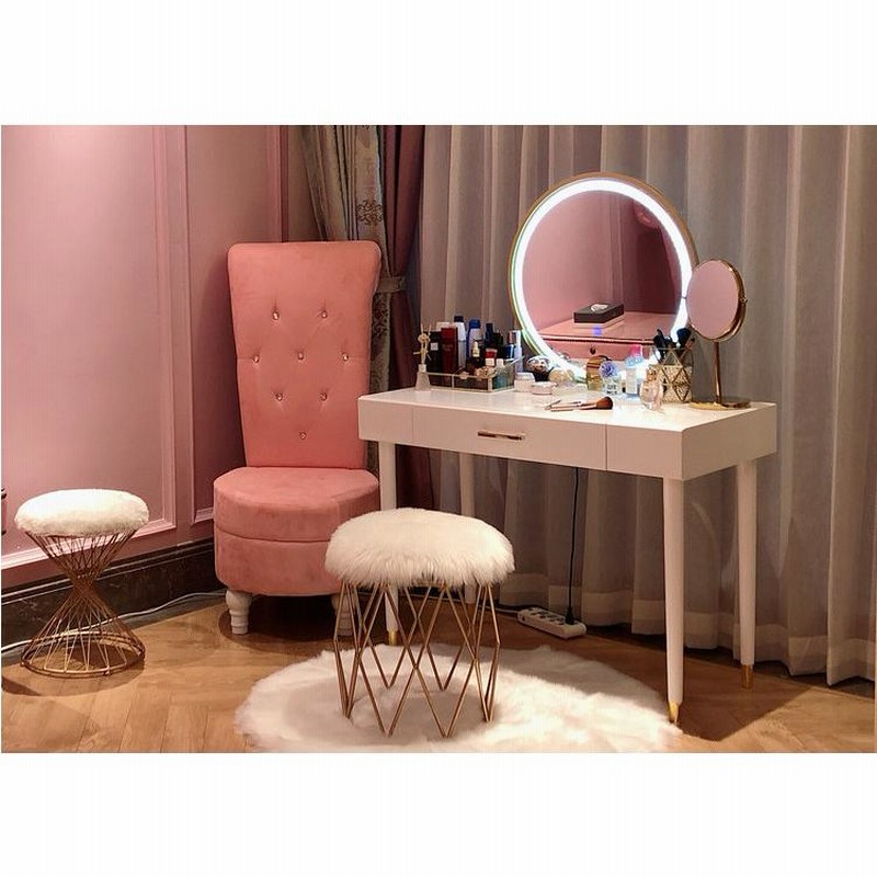 公式サイト 本日限定価格 新品ドレッサー スツール付き 北欧風 化粧台
