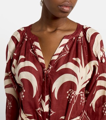 Johanna Ortiz Printed linen maxi dress