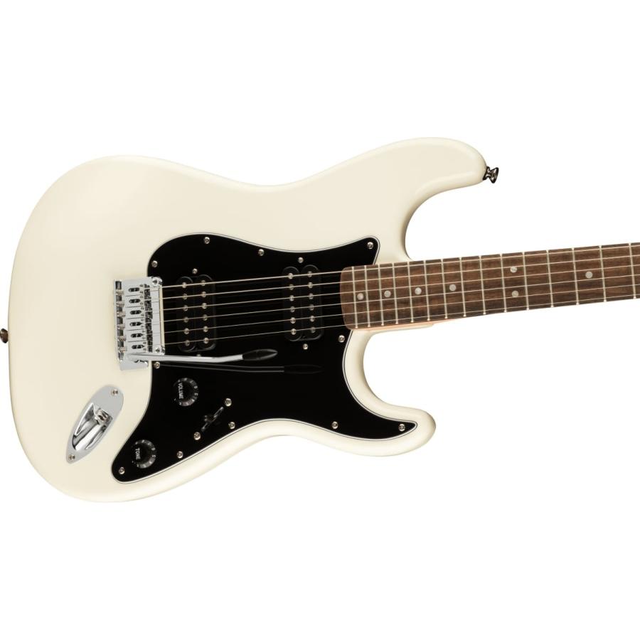 Squier by Fender   Affinity Series Stratocaster HH Laurel FB Black Pickguard Olympic White FenderFrontman10Gアンプ付属 初心者セット