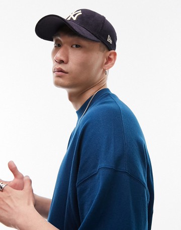 Topman extreme oversized t-shirt in mid blue