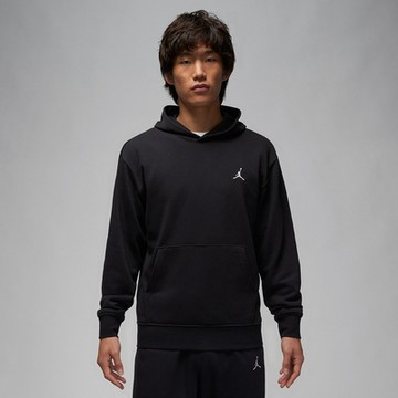 NIKE  上衣 男款 長袖上衣 帽T 運動 喬丹 AS M J ESS FLC PO LB 黑 FQ3679-010