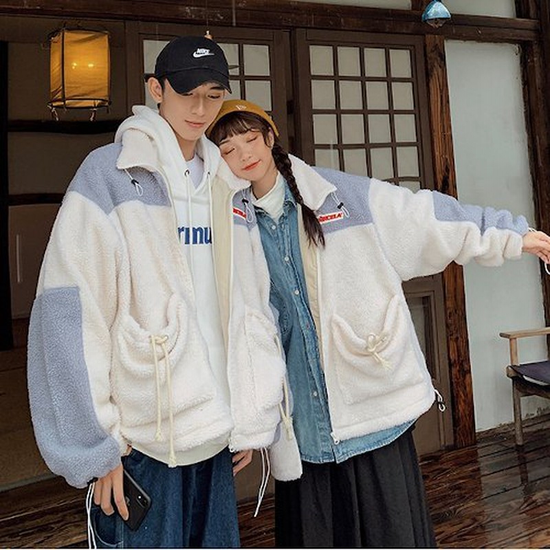アウター ボアブルゾン ペア レディース メンズ 韓国 白 羽織 大きいサイズ 通販 Lineポイント最大0 5 Get Lineショッピング