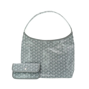Goyard Hobo PM 印花帆布肩背托特包(灰)