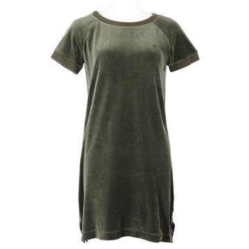 【日本直送】Gucci GUCCI 側邊條紋 洋裝 324467 X5279 絲絨 卡其色 女仕【二手】