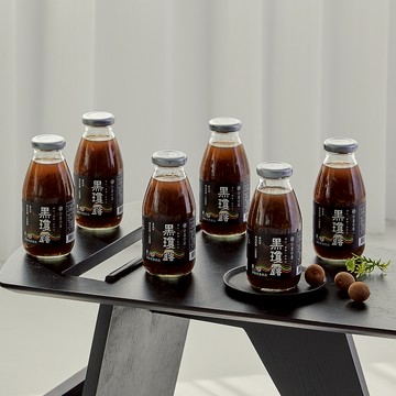 【谷溜谷溜】黑瓊露(黑木耳露)無禮盒｜295ml*6瓶-黑木耳 這不是純黑木耳露是有桂圓香的『下單超取最多兩組』看圖片