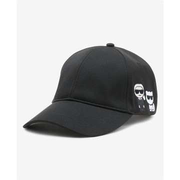 【KARL LAGERFELD】IKONIK KARL & CHOUPETTE側邊刺繡款棒球帽  (原廠公司貨)