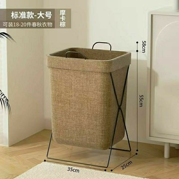 【全店免運 限時下殺】防水棉麻布料衣服收納筐瑜伽收納筐髒衣筐髒衣簍摺疊收納日系折疊髒衣籃 收納籃 髒衣籃
