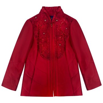 【LONDEE龍笛】密針珠繡線條棉襖