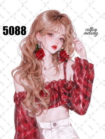 original sticker no.5088 人物貼紙 原創貼紙 原創人物貼紙 裝飾貼紙 cotton melody