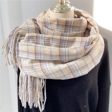 冬日的溫暖~仿羊絨保暖女圍巾百搭披肩外搭兩用秋冬季圍脖潮