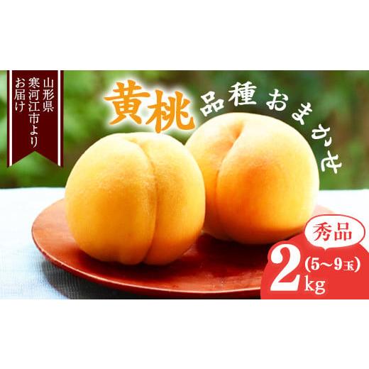 ふるさと納税 山形県 寒河江市 山形の黄桃 2kg 品種おまかせ (5〜9玉) 秀品 山形県産 2024年産 　012-B-MM017