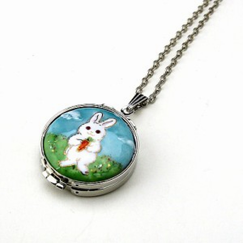 工房アンクル ゼット 七宝焼き ルーペネックレス うさぎ シルバー Ln 07 通販 Lineポイント最大1 0 Get Lineショッピング
