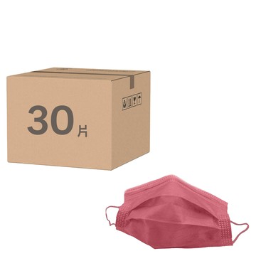 JIUJIU 親親 紗霧系列 成人平面醫用口罩  乾枯玫瑰  30片  1盒