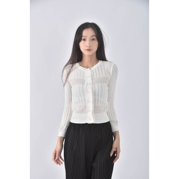 (S) by bomi珍珠白色長袖上衣二手衣