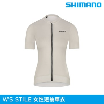 SHIMANO 女性短袖車衣 STILE｜羽毛米色 S-XL (單車上衣 自行車衣 公路車衣)