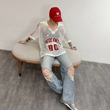 IN SHOP PoLo領短袖針織上衣-共3色【KT224652】